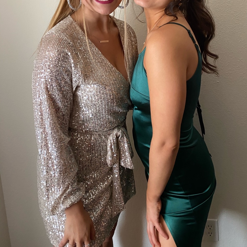 Champagne Sequin Dress